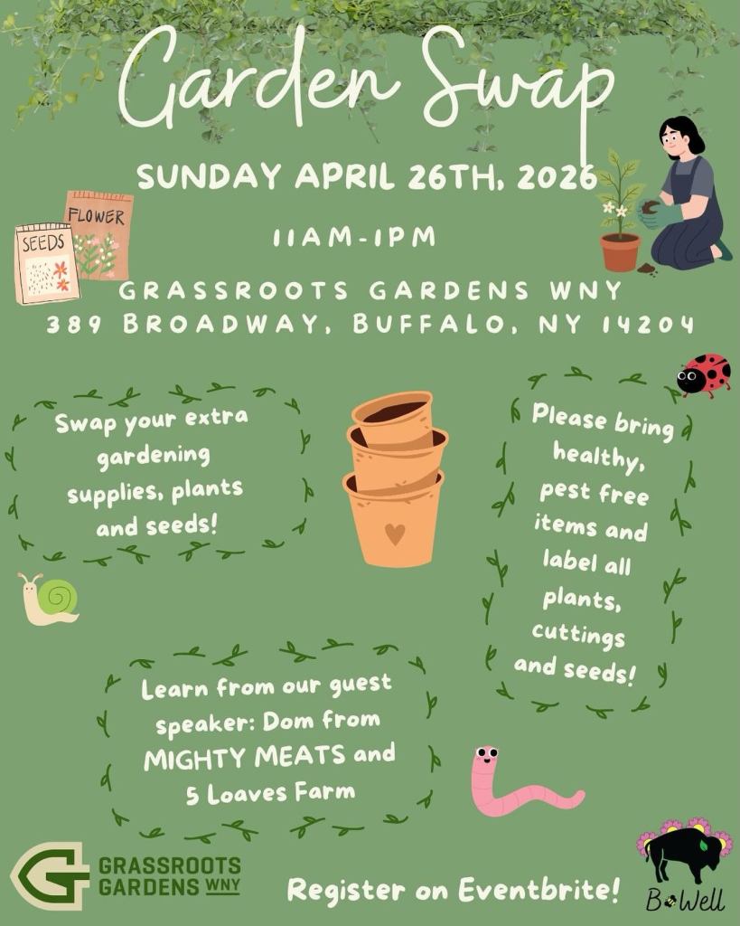Garden Swap 
Sunday April 26